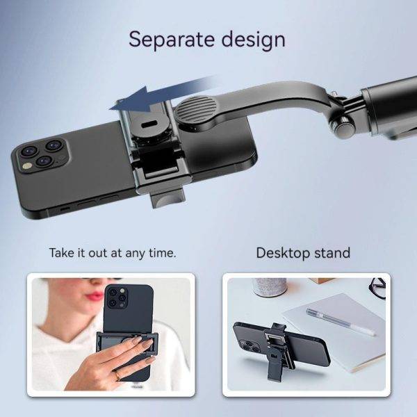 WiWU Wi-SE001 Detachable Tripod Selfie Stick with Extendable Phone Stand