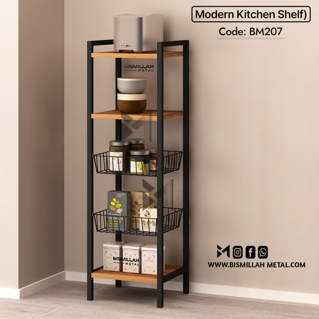 Modern Kitchen Shelf - BM207