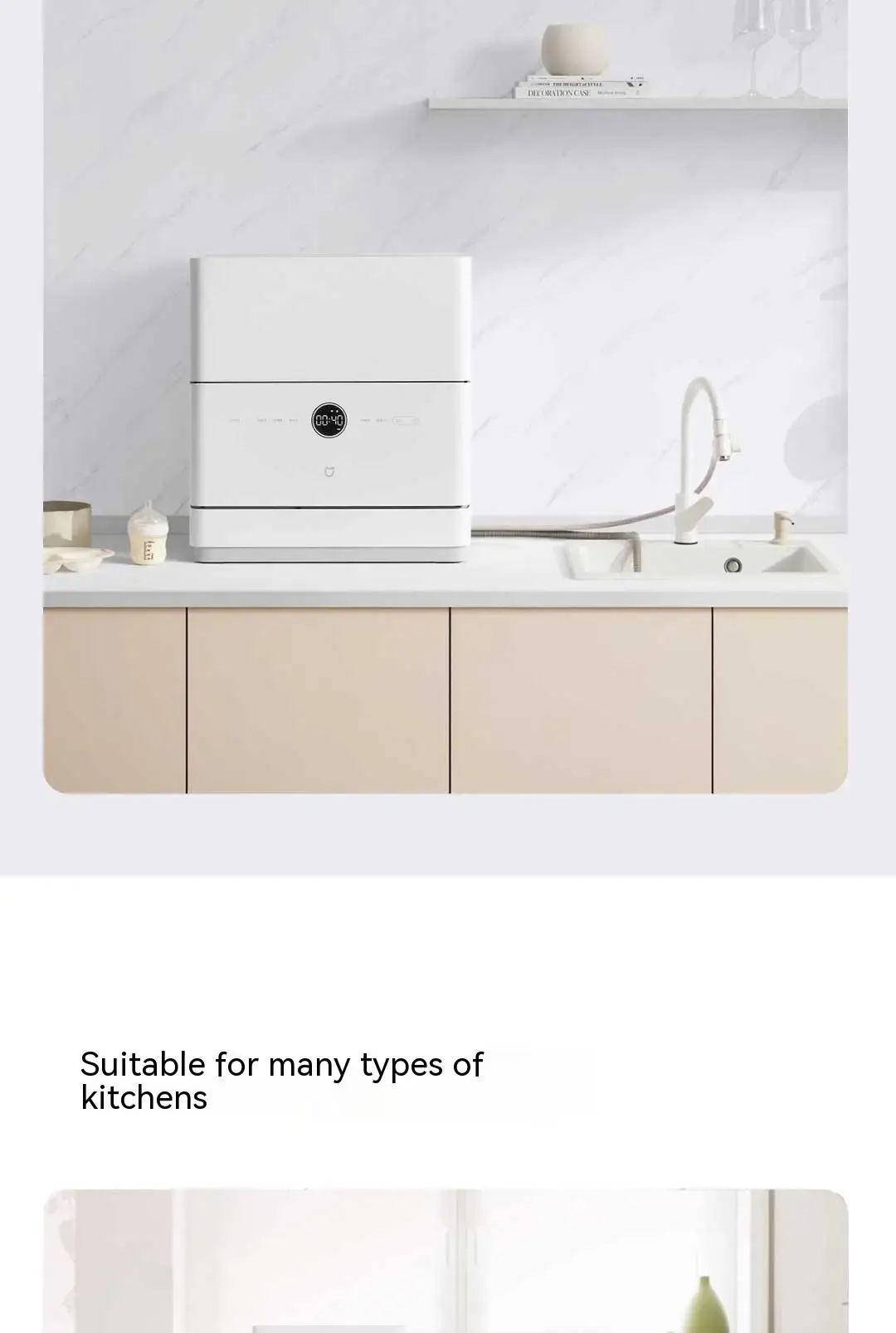 Xiaomi Mijia S1 Smart Desktop Dishwasher 5-in-1 Sterilizing & Hot Air Drying System