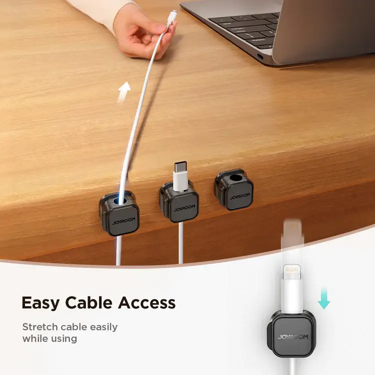 Joyroom JR-ZS368 Magnetic Cable Organizer - Pack of 3