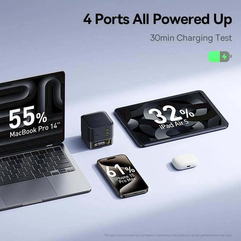 Baseus Nomos 100W GaN Desktop Charging Station Multi Port Fast Charger