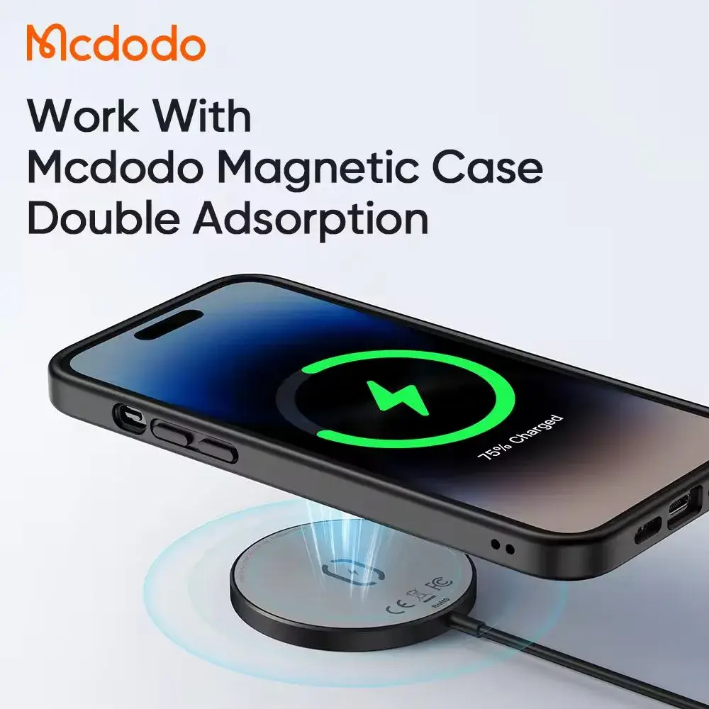 Mcdodo CH-4360 15W MagSafe-Compatible Magnetic Fast Wireless Charger 