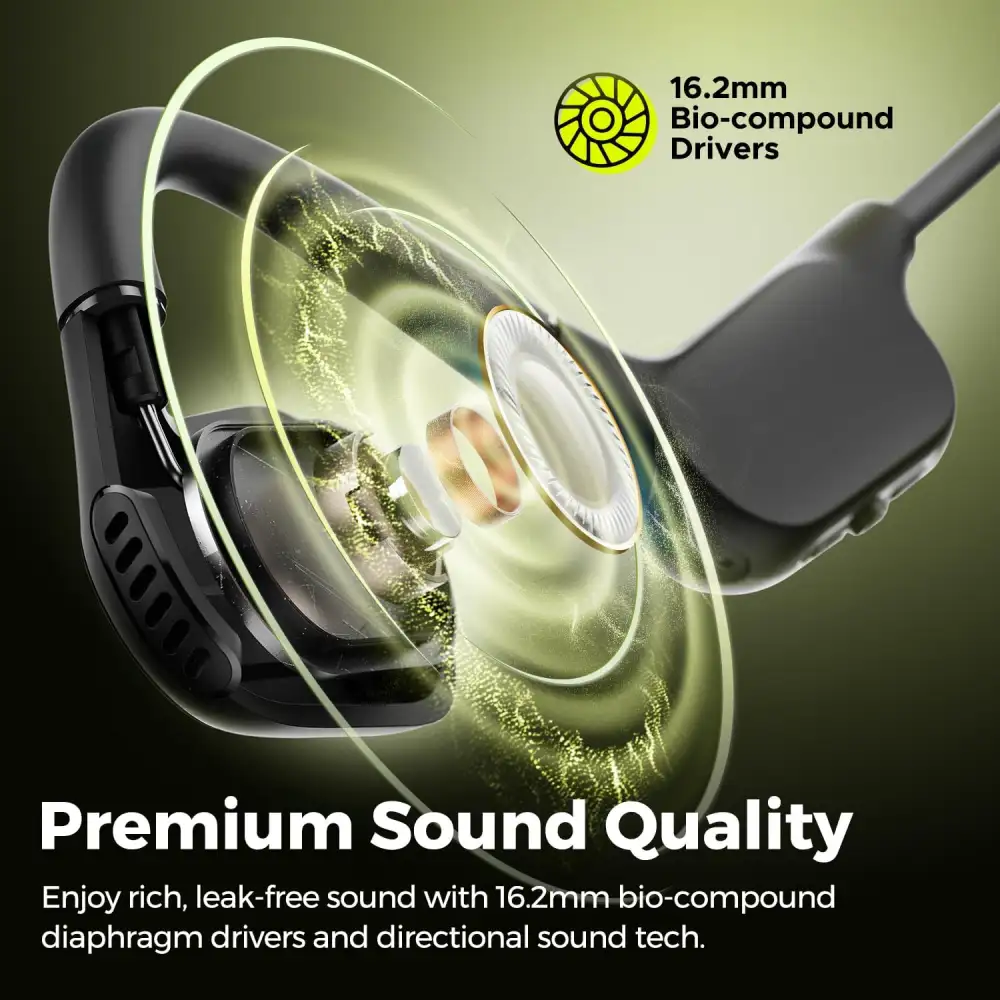 SoundPEATS RunFree Lite2 Open-Ear Bone Conduction Sports Headphones