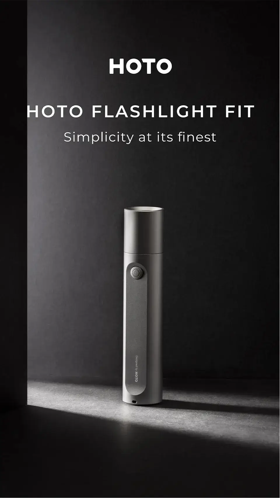 HOTO Flashlight Fit Rechargeable Waterproof LED Torch with Dustproof Design