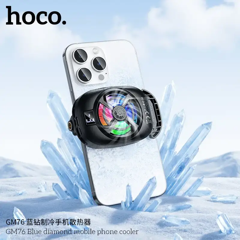 Hoco GM76 Blue Diamond Mobile Phone Cooler Fan