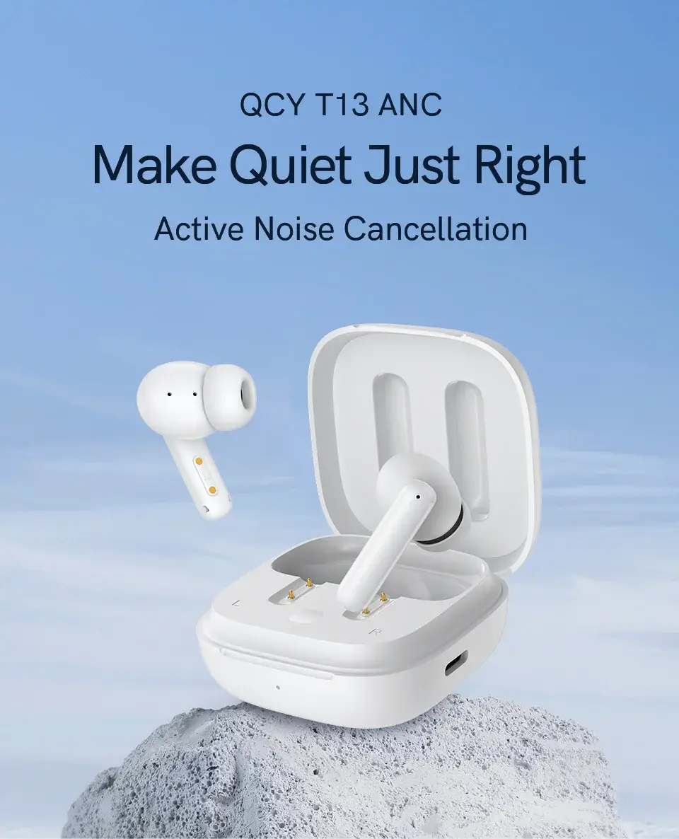 QCY T13 ANC True Wireless Earbuds with Active Noise Cancellation