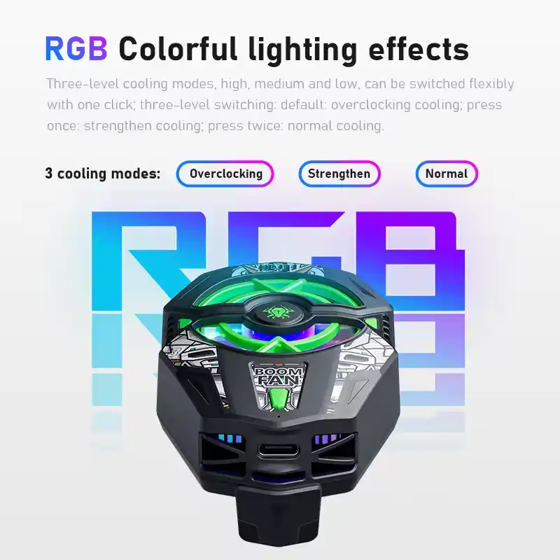 Plextone EX2 Plus RGB Magnetic Radiator Phones Cooling Fan