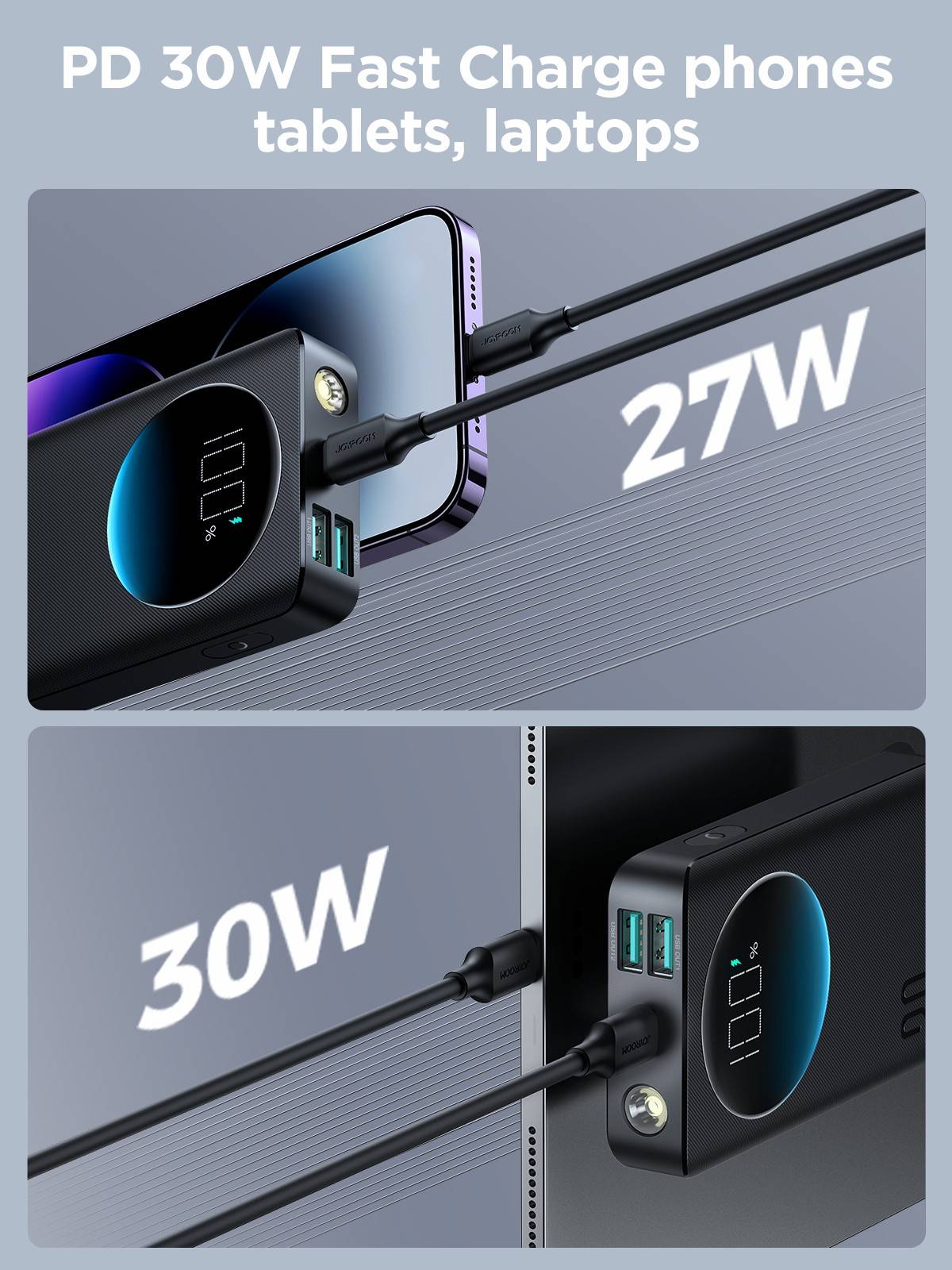 Joyroom JR-PBF01 10000mAh PD 30W Fast Charging Power Bank