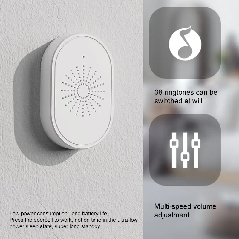 Smart Wireless Video Doorbell with AI Motion Detection and Easy Installation