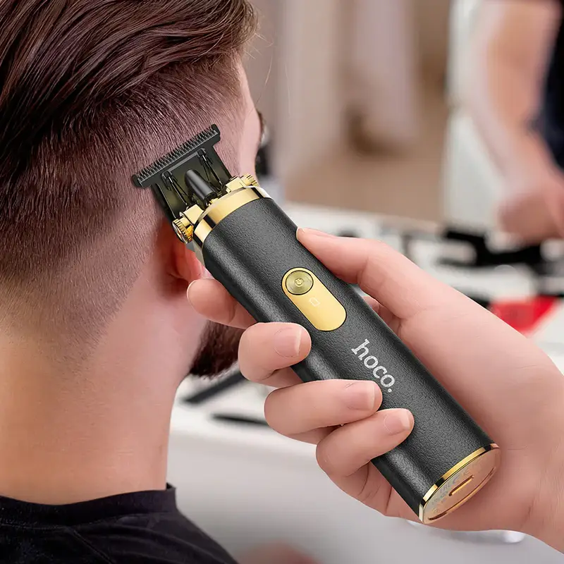 Hoco HP22 Retro-Style Electric Hair Clipper with Engraved Design