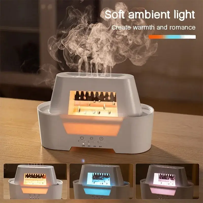 Raindrop Air Humidifier Aromatherapy Diffuser Remote Control with Colorful Lamp