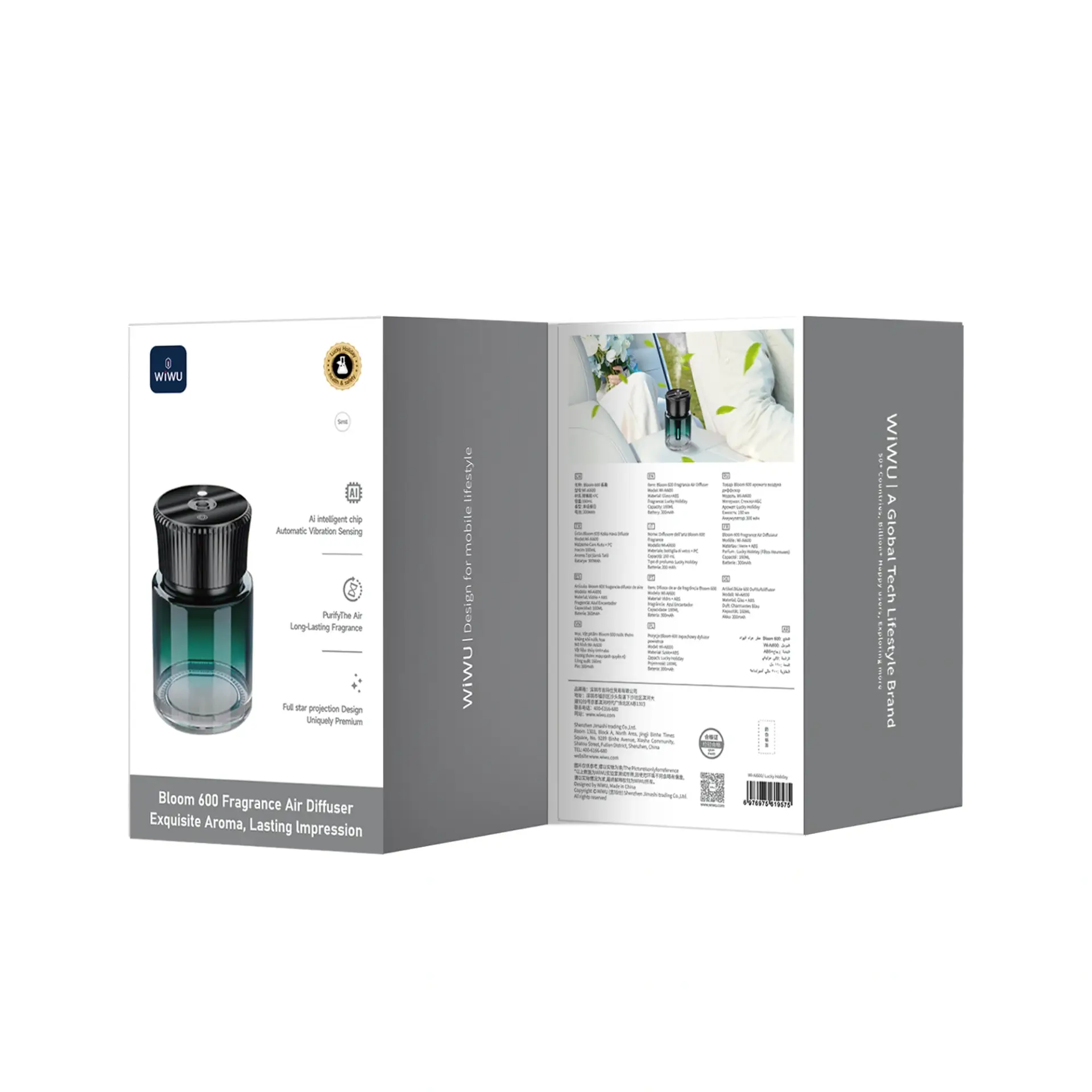 WiWU Wi-Ai600 Bloom 600 Smart Aromatherapy Diffuser