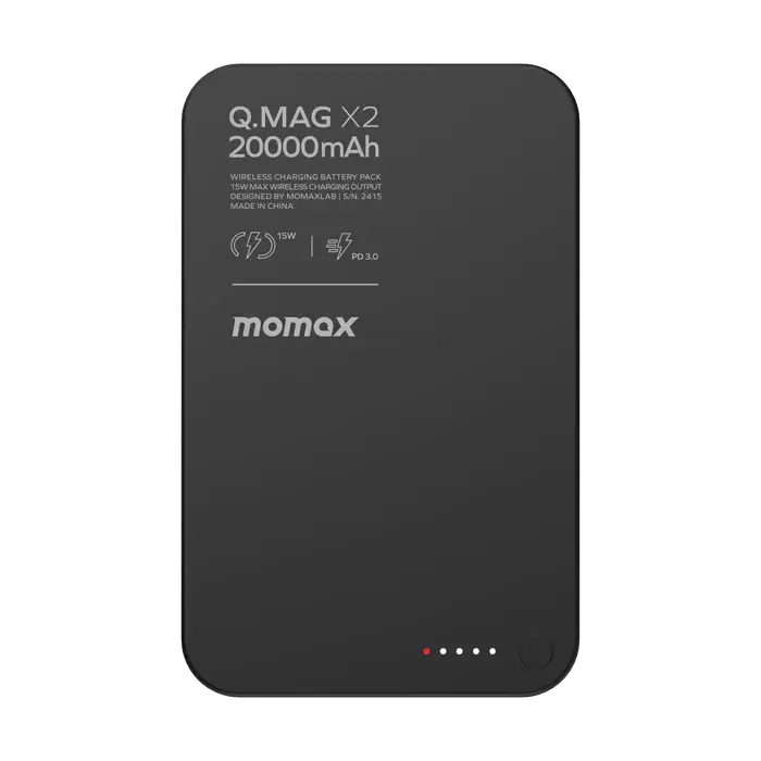 Momax Q.Mag X2 Ultra-Capacity Magnetic Wireless Power Bank with 15W Fast Charging