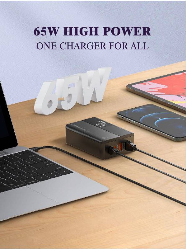 LDNIO A4808Q 65W Dual PD & QC3.0 Fast Charging Desktop Charger