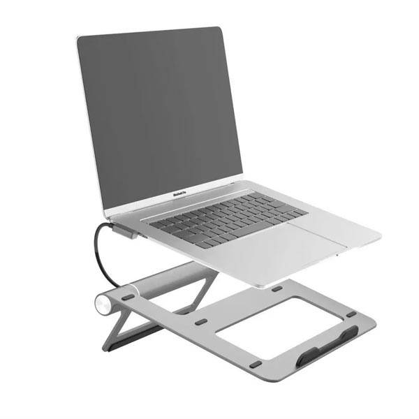 WiWU A821CH 8-in-1 USB-C Laptop Stand and Docking Station Hub - Black WiWU A821CH 8-in-1 USB-C Laptop Stand and Docking Station Hub - Black