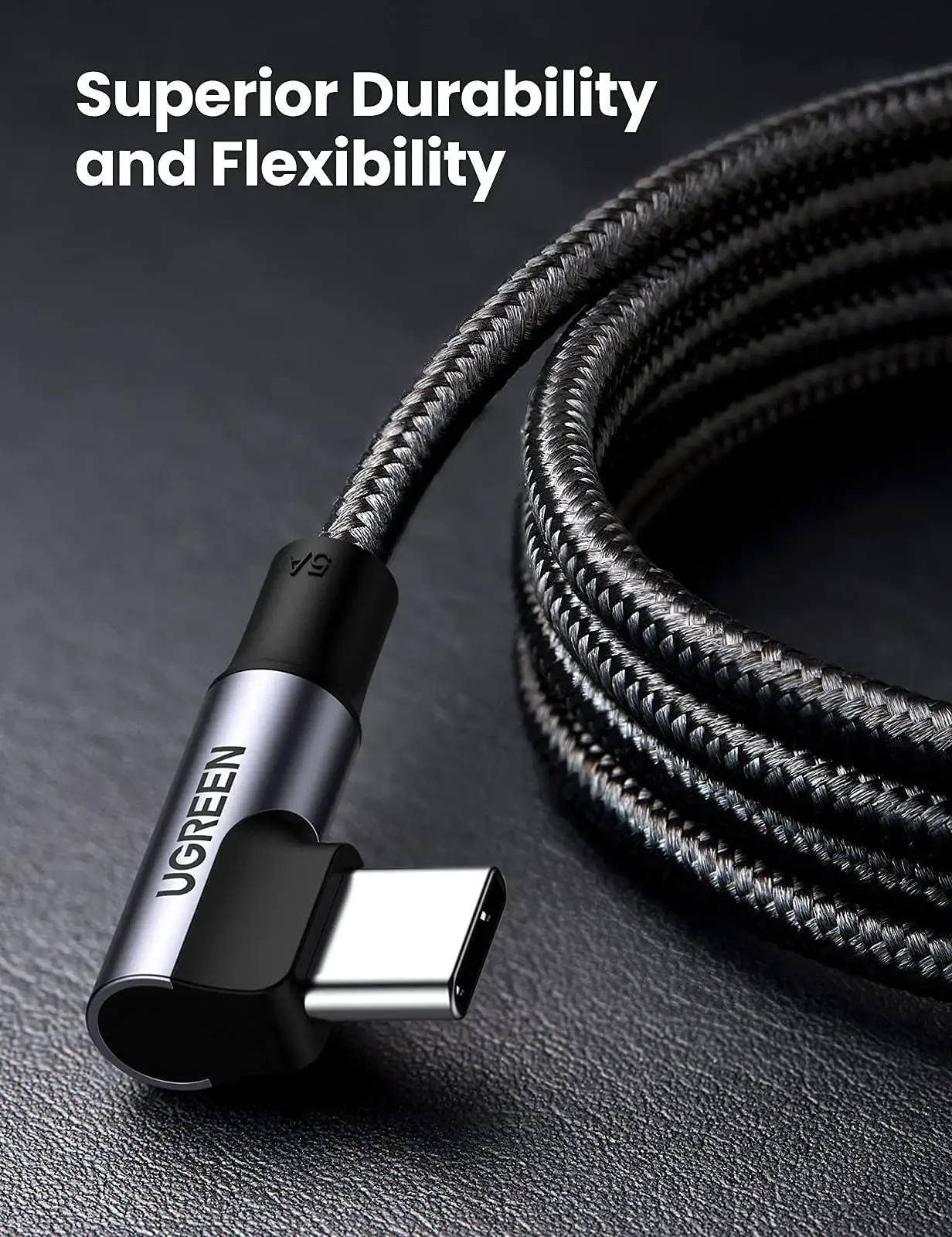 UGREEN US334 USB-C to USB-C Cable 100W 5A Fast Charging 2M