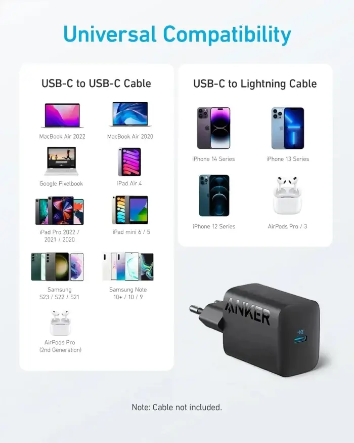 Anker 312 30W USB-C PD Fast Charger