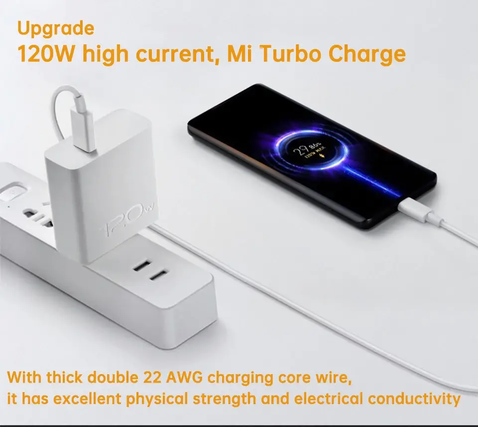 Xiaomi 6A Type-A to Type-C 120W Fast Charging Cable