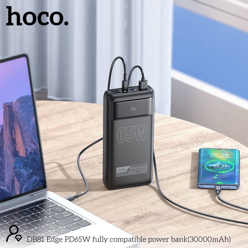 Hoco DB81 65W PD Fast-Charging 30,000mAh Power Bank