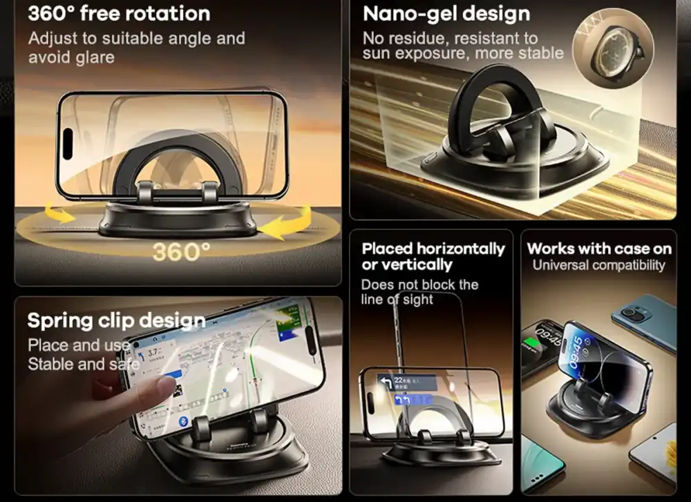 Remax RM-C43 Premium Car Dashboard & Windshield Mobile Phone Holder