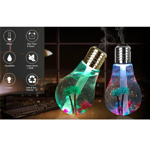  Bulb Shape Air Humidifier 400ML