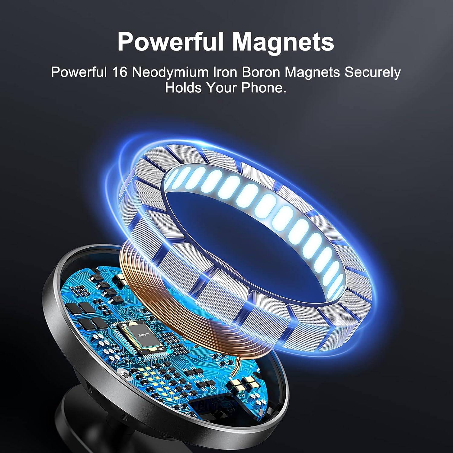 Baseus WXJN-01 15W Magnetic Wireless Car Charger