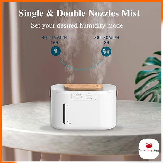Xiaomi Smart Frog Dual Spray Portable Rechargeable Air Humidifier 1L Capacity