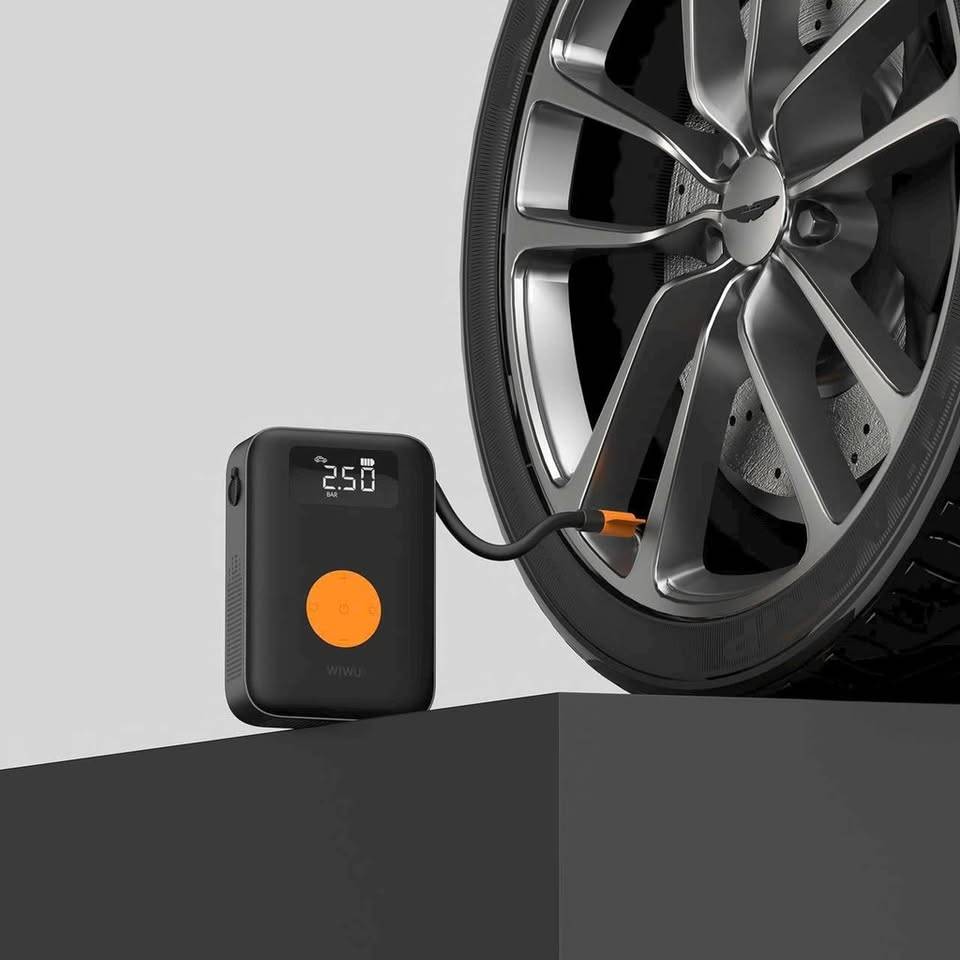 WiWU WI-AI003 Portable Cordless Air Compressor with Integrated Power Bank