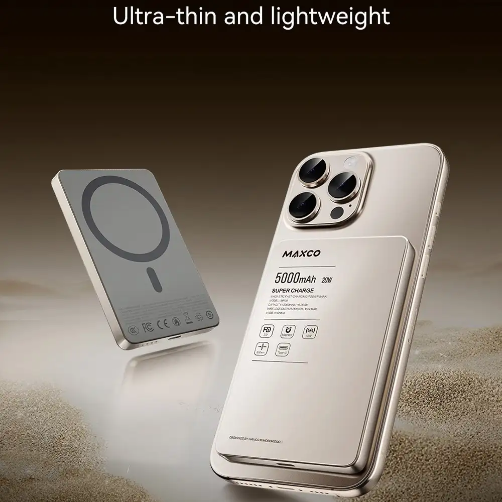 MAXCO MP38 5000mAh 20W Magnetic Wireless Charging Power Bank