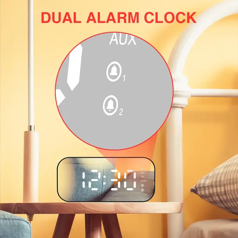 HAVIT M3 Wireless Bluetooth Speaker with Alarm Clock Radio
