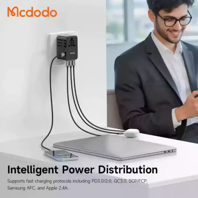 Mcdodo CP-614 100W GaN Universal Travel Charger with USB-C to USB-C 100W Cable