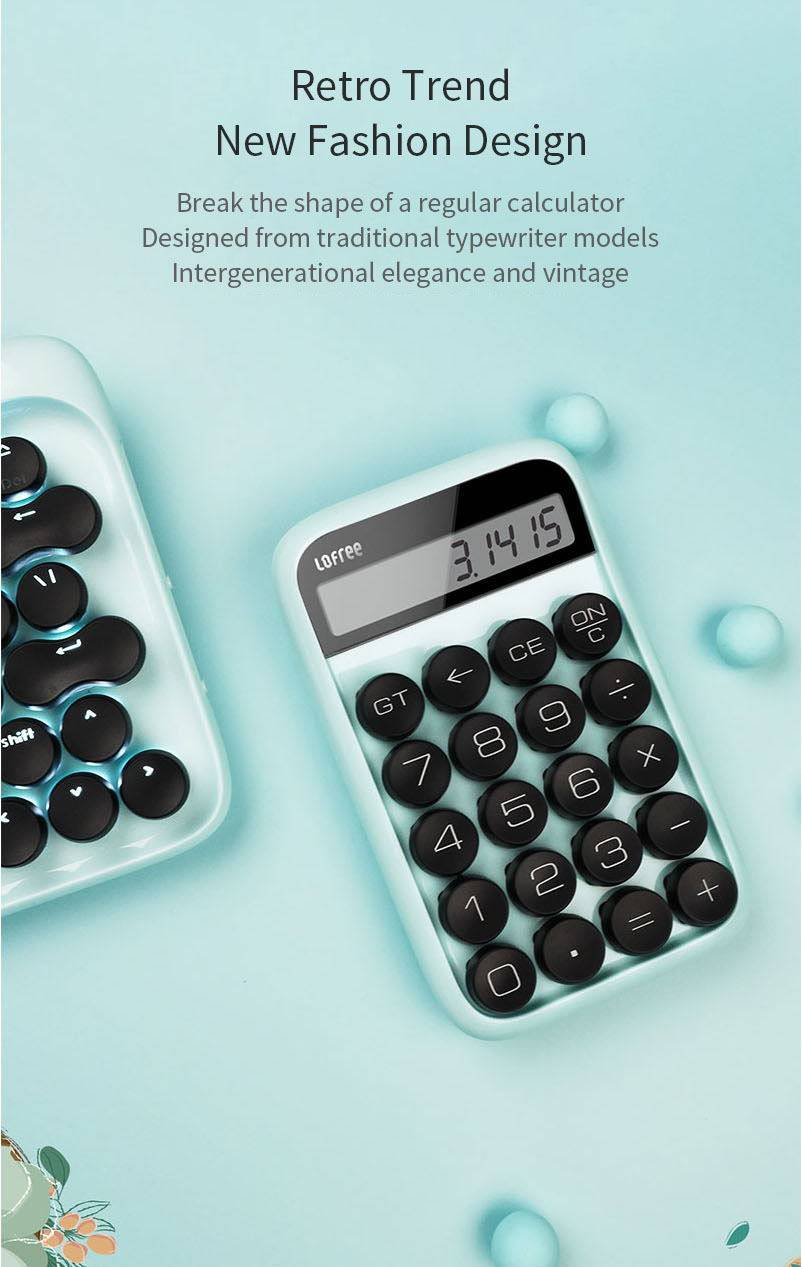 Xiaomi LOFREE EH113P Jelly Bean Retro-Style Mechanical Calculator
