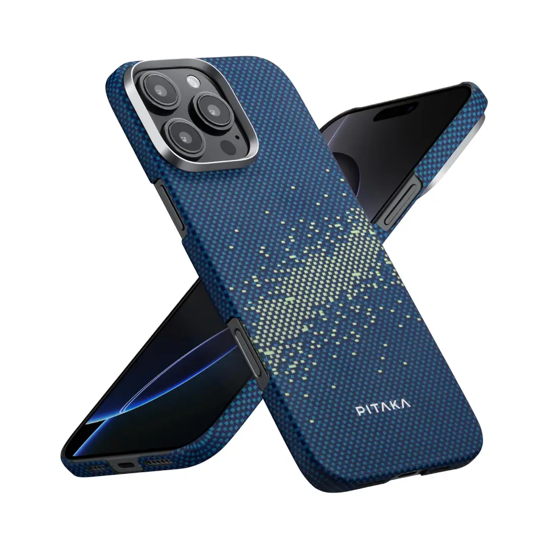 Pitaka StarPeak Tactile Woven Case for iPhone 16 Pro -1500D Milky Way Galaxy