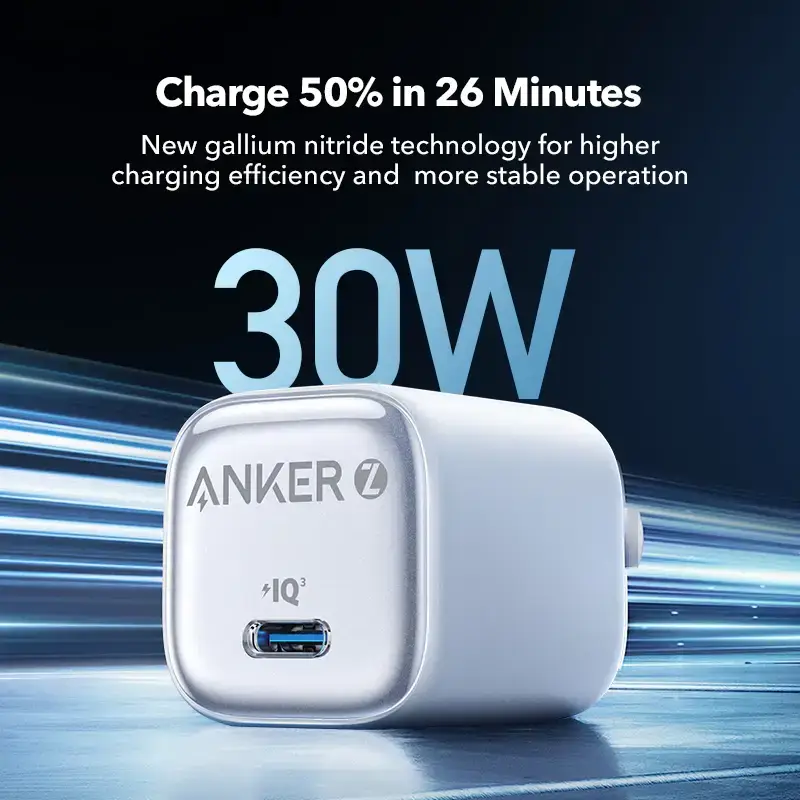 Anker Zolo A2698 30W USB-C Charger PD & IQ