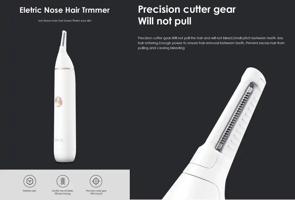 Xiaomi SOOCAS N1 Eyebrow & Nose Hair Trimmer with Sharp Blade