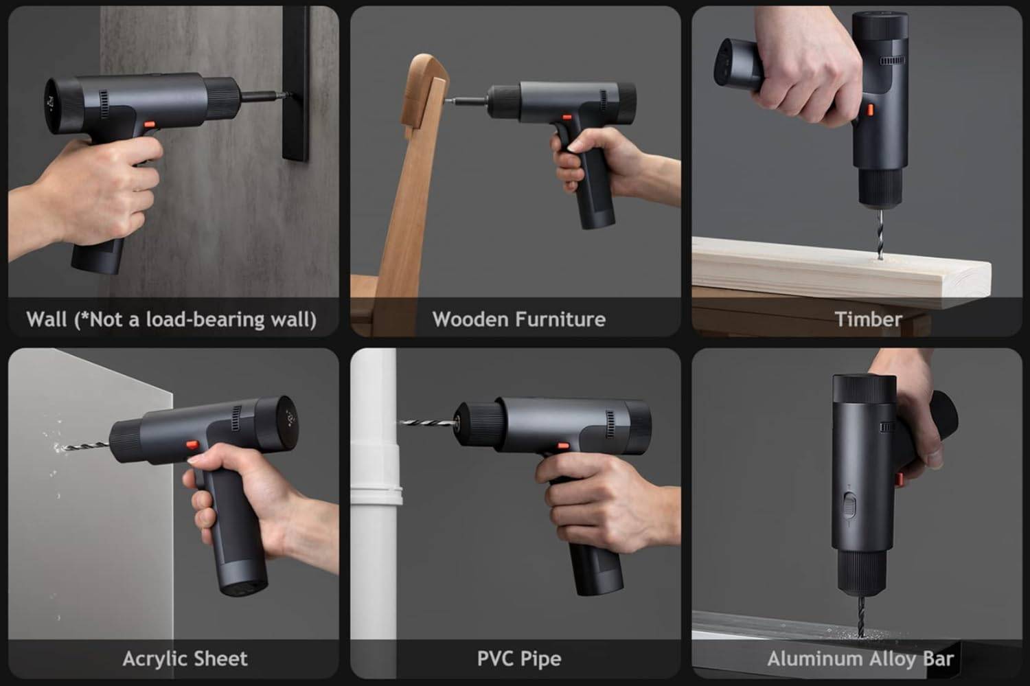 Xiaomi Mijia Brushless Cordless Electric Drill with Type-C Charging & Smart Display