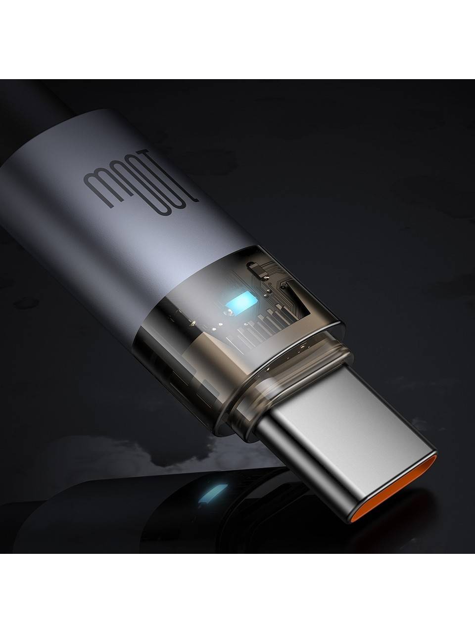 Mcdodo CA-5580 Type-C to Type-C 100W Transparent Fast Charging Cable 1.2m