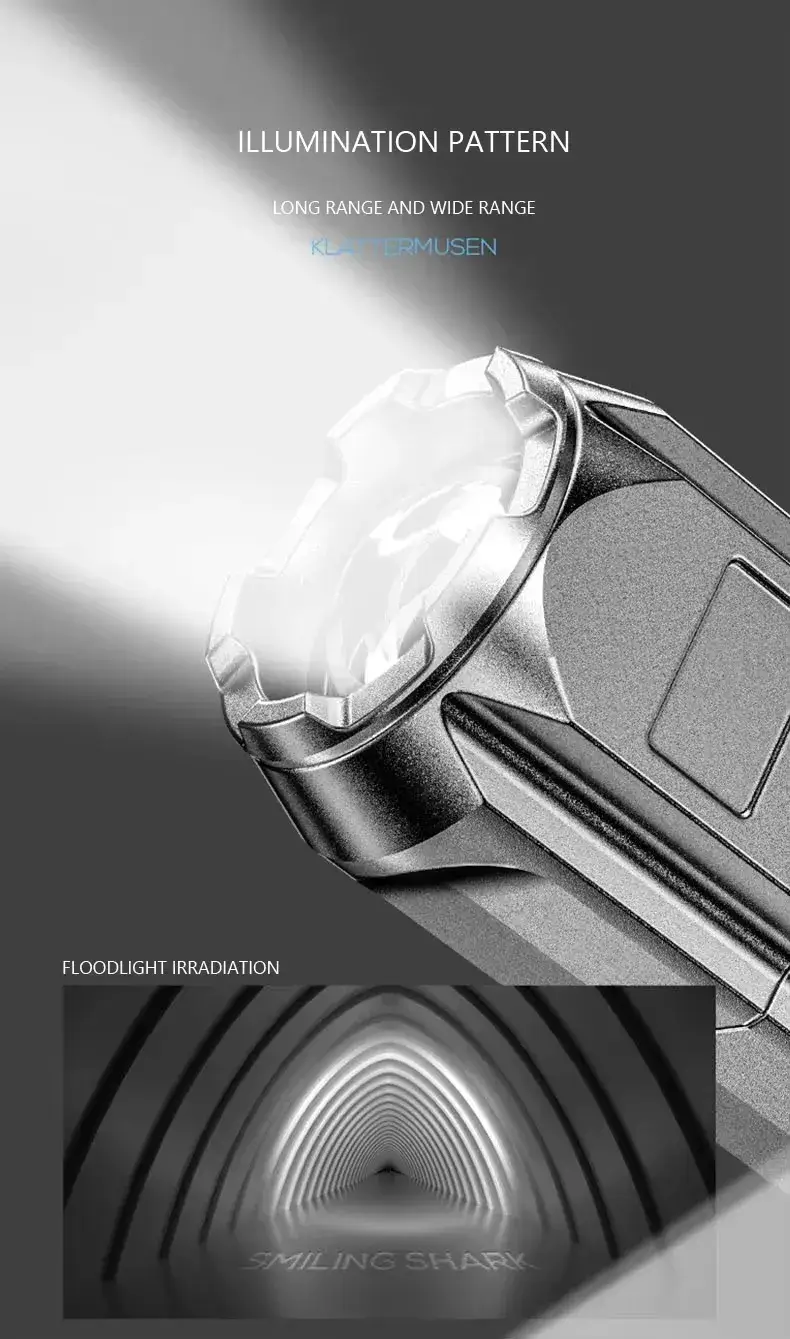 Smiling Shark 622A Telescopic LED Flashlight