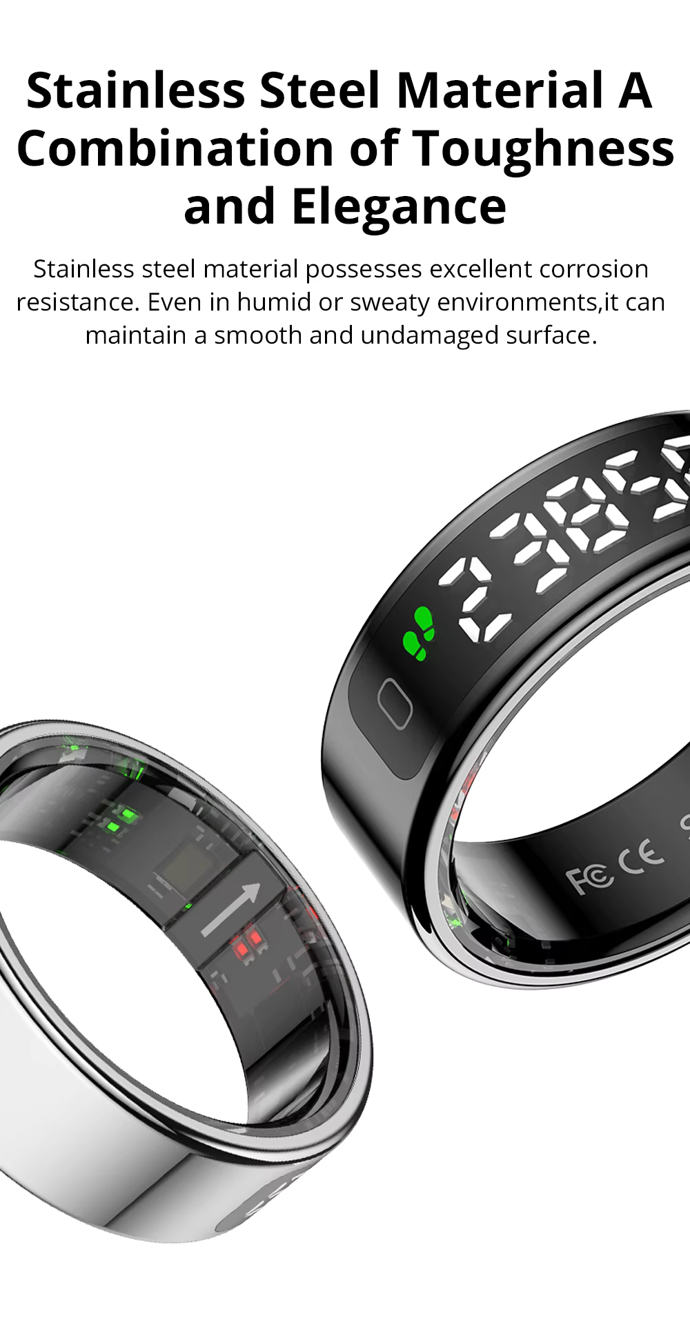 COLMI R12 Smart Ring Touchscreen Fitness & Health Tracker with Display