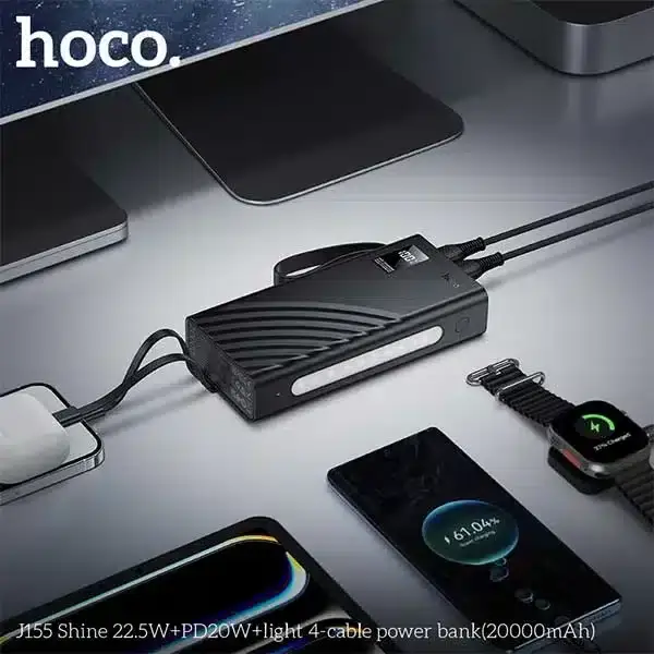 Hoco J155 20,000mAh Power Bank with 22.5W PD Fast Charging