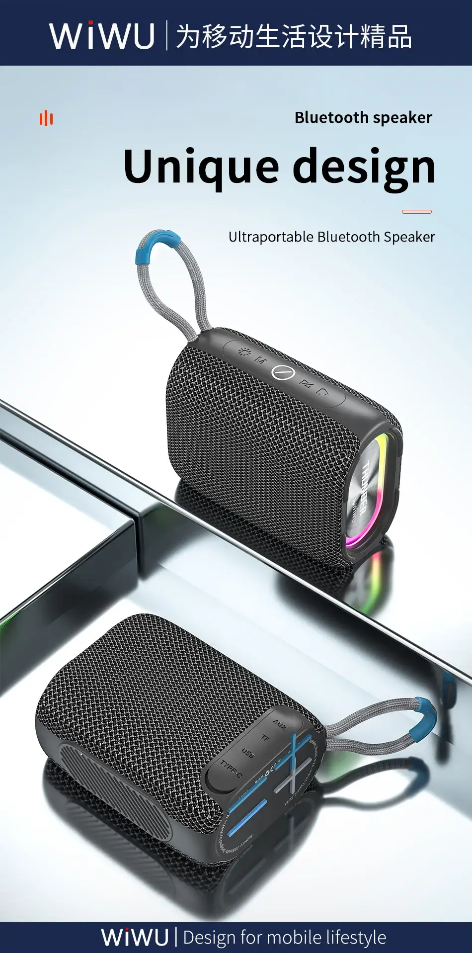WIWU Thunder P26 Portable Wireless Speaker