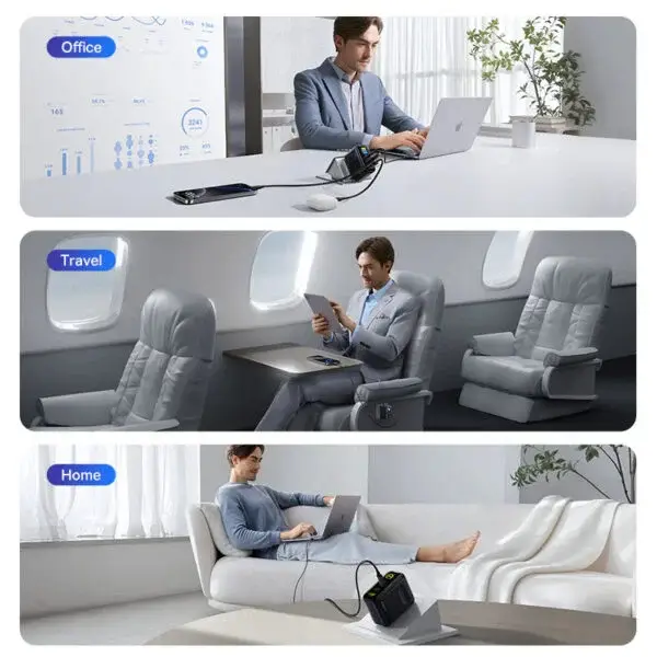 Baseus PicoGo AE21 100W Fast Charger with Dual USB-C Ports & Digital Display