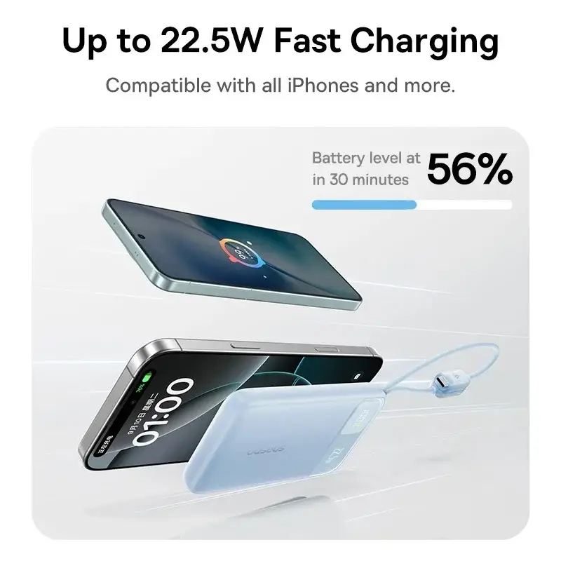 Baseus FC11 20000mAh 22.5W Dual-Cable Power Bank