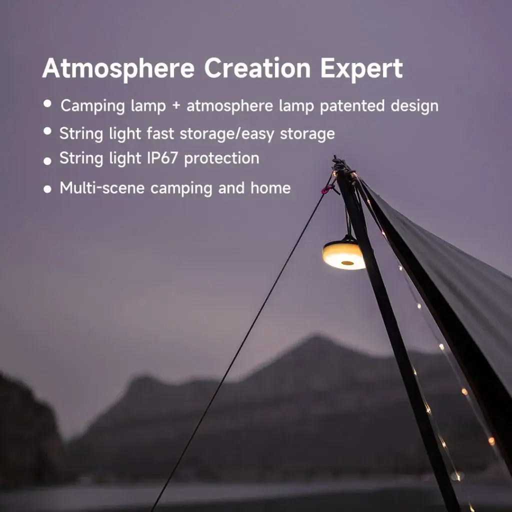 Xiaomi NexTool IPX7 Waterproof Camping Atmosphere Light Rechargeable Night Lamp