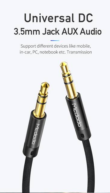 Mcdodo CA-6640 3.5mm Male to Male AUX Audio Cable 1.2 Meter