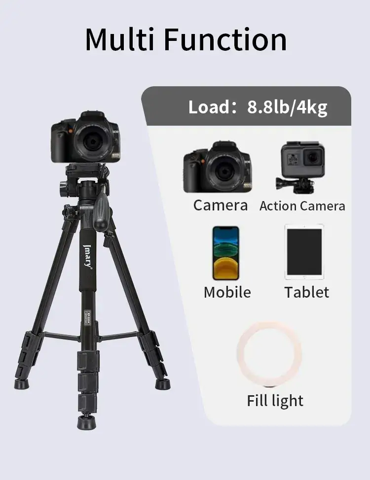 Jmary KP-2234 Professional Aluminum Alloy DSLR Camera Tripod Stand
