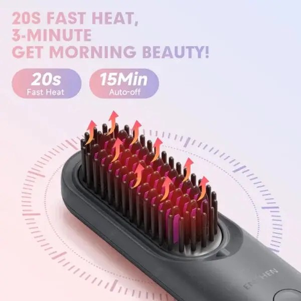Enchen H100 Cordless Portable Hair Straightening Brush