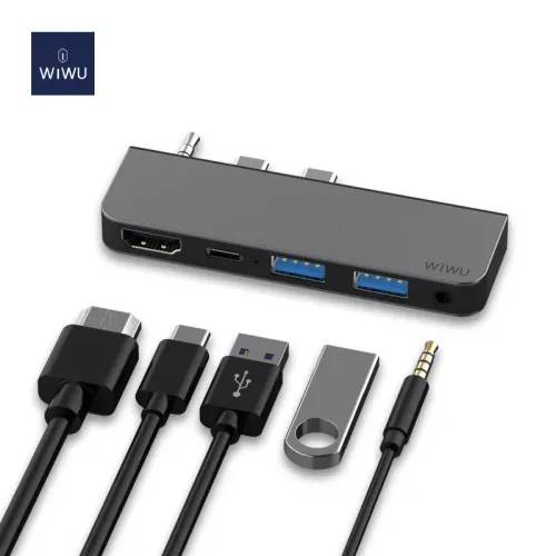 WiWU Alpha M X Pro 5-in-1 Laptop Adapter Dongle