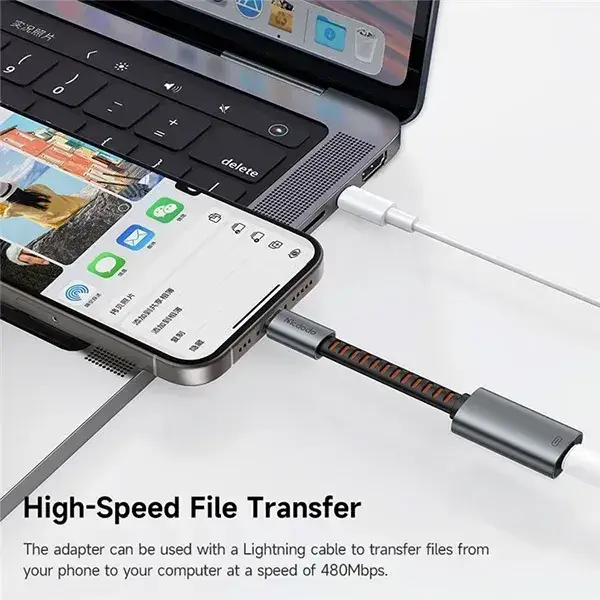 McDodo CA-4870 3-in-1 Multi Adapter Lightning Female to USB-C Male with High-Speed Data Transfer