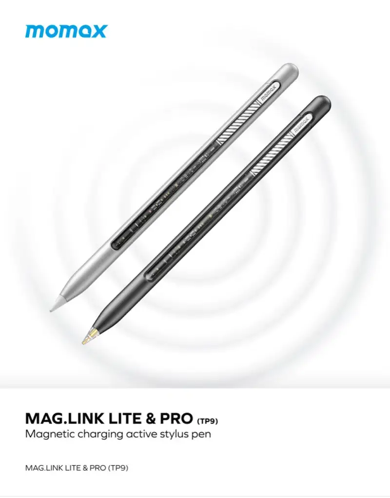 MOMAX Mag.Link Pro TP9E Magnetic Charging Active Stylus Pen